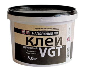  Клей ВГТ акриловый напольный №1 Эконом 3кг